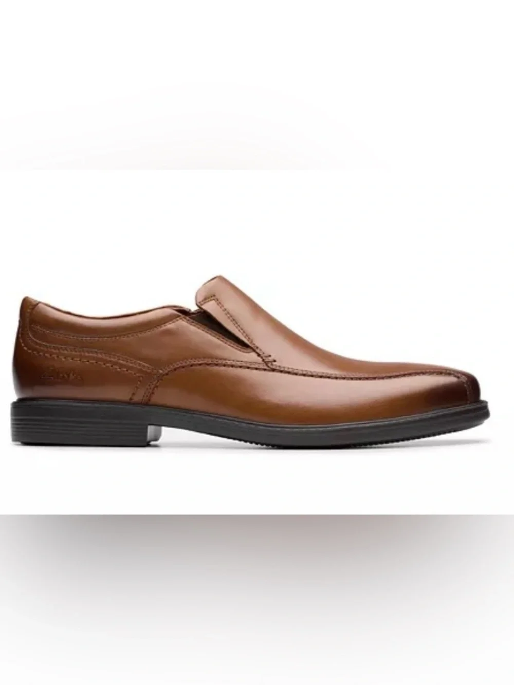 Clarks Men's Brown Slip-On Leather Loafers Size 7